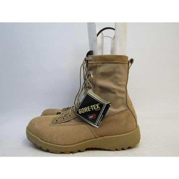 EUC Belleville Mens Sz 13.5 R Tan Suede Gore-Tex Combat Tactical Military Boots main image 10